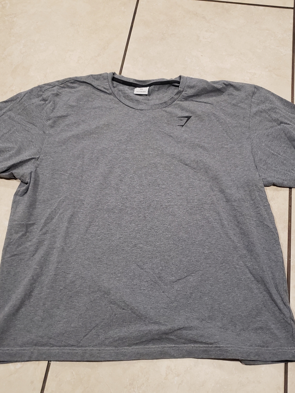 Gymshark Men's Heather Grey Crew Neck Training Tee